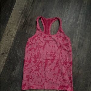 lululemon athletica Pink Marbled Racerback Tank